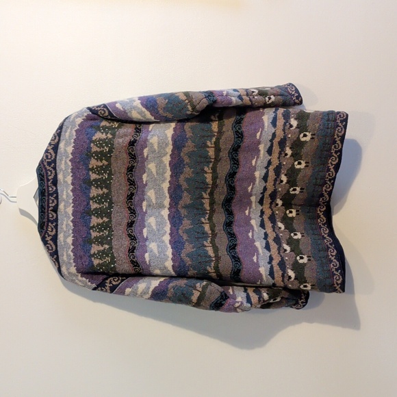 VINTAGE ICELANDIC DESIGN wool cardigan - size xl - Picture 9 of 13